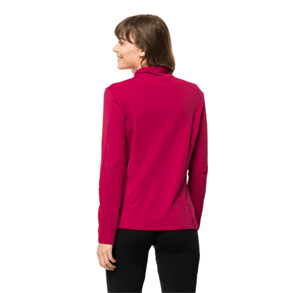 Kolbenberg Jack Wolfskin Met Halve Rits Cranberry Origins Voor Dames
