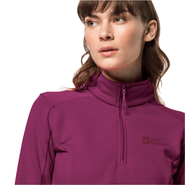 Jack Wolfskin Wild Berry Originele Dames Baiselberg Halve Rits