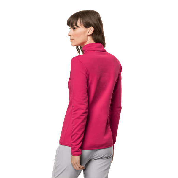Jack Wolfskin Baiselberg Roze Dahlia Mode Met Halve Rits Voor Dames