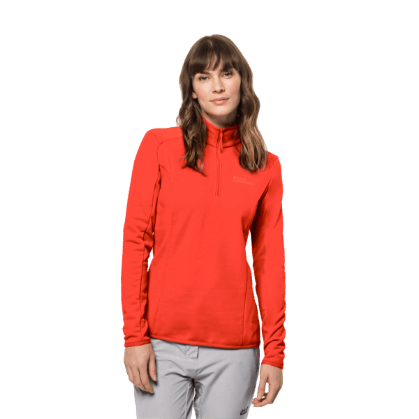 Jack Wolfskin Baiselberg Collectie Grenadine Met Halve Rits Voor Dames