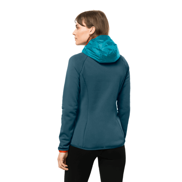 Zoetwaterblauwe Jack Wolfskin Collecties Routeburn Pro Hybride Voor Dames