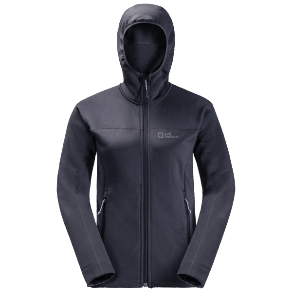Grafiet Merk Dames Hirschberg Jack Wolfskin Met Volledige Rits En Capuchon