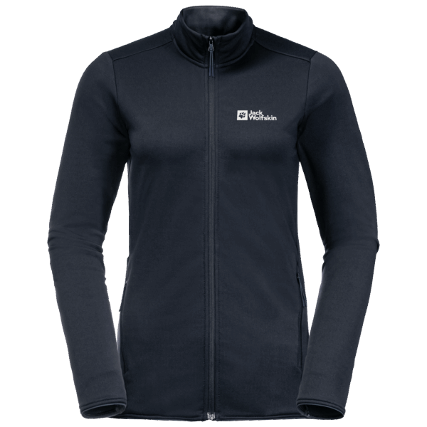 Nachtblauwe Pack & Go Jack Wolfskin-merken Met Volledige Ritssluiting Voor Dames
