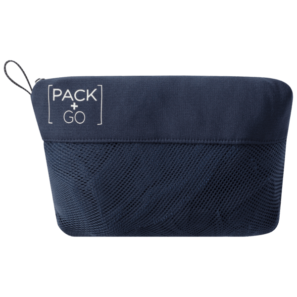 Nachtblauwe Pack & Go Jack Wolfskin-merken Met Volledige Ritssluiting Voor Dames