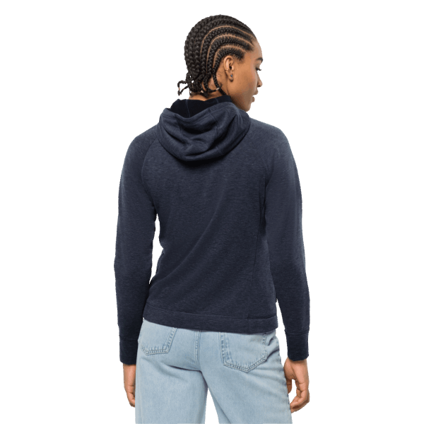Hot Dames Waldsee Jack Met Capuchon Jack Wolfskin Nachtblauw