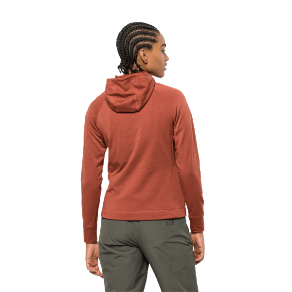 Fashion Jack Wolfskin Dames Waldsee Jack Met Capuchon Herfst Rood