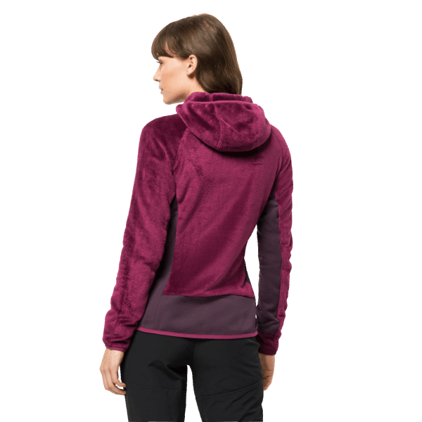 Originele Jack Wolfskin Wild Berry Met Volledige Rits En Capuchon Voor Dames