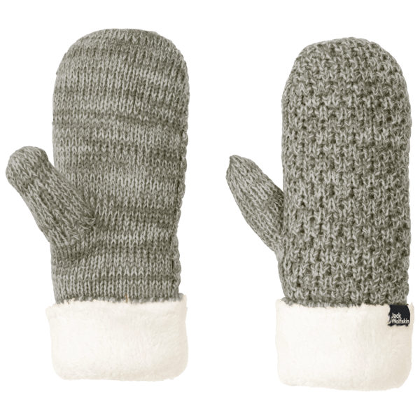 Nieuwe Highloft Gebreide Want Dames Jack Wolfskin Dusty Olive