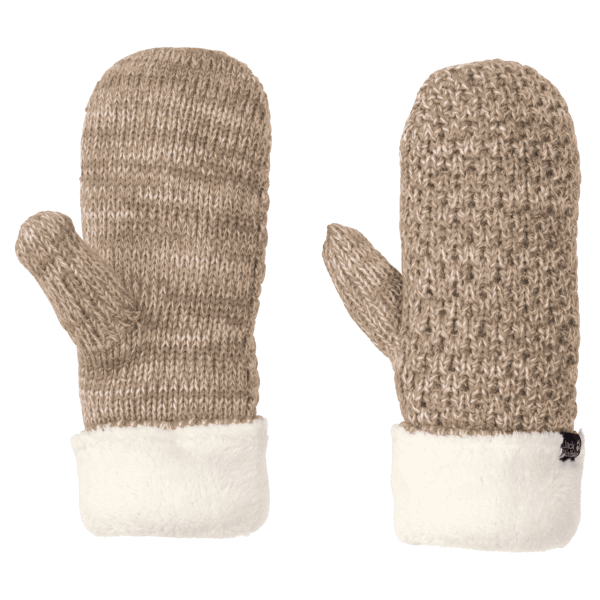 Collections Jack Wolfskin Dames Highloft Gebreide Want Beige