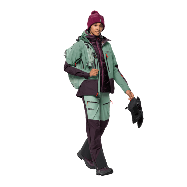 Dames Beanie Alpspitze Jack Wolfskin Wild Berry Origineel