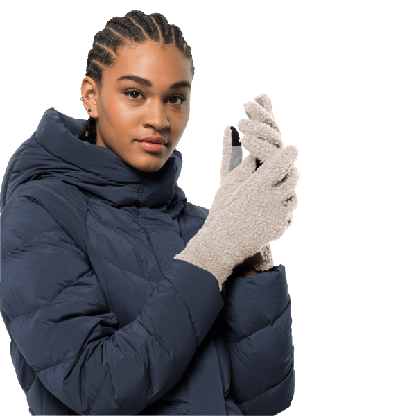 Jack Wolfskin Origins Hoge Krulhandschoen Winterparel Voor Dames
