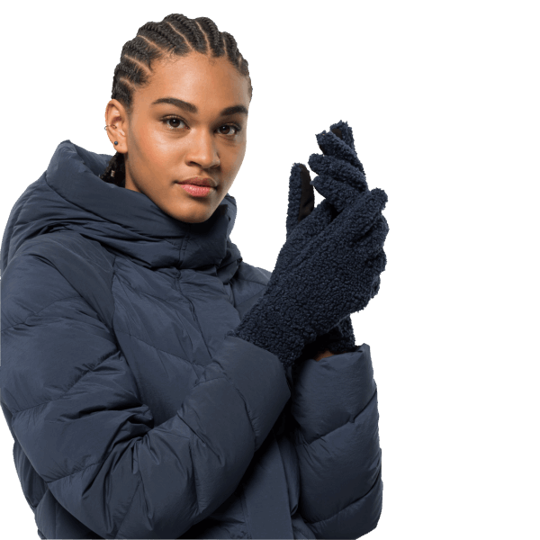 Jack Wolfskin Brand Night Blue High Curl Dameshandschoen