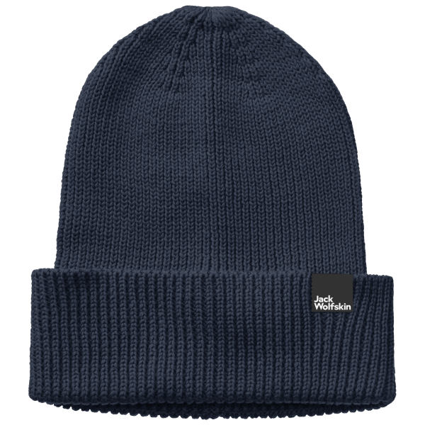 Nachtblauwe Essential Beanie Jack Wolfskin Collectie