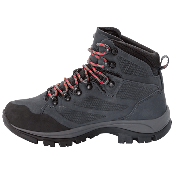 Brand Jack Wolfskin Grijs-rood Dames Rebellion Texapore Mid