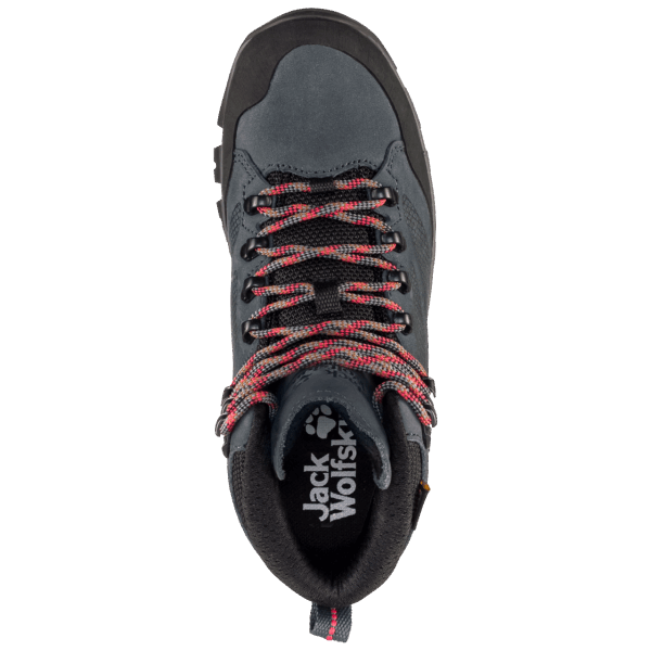 Brand Jack Wolfskin Grijs-rood Dames Rebellion Texapore Mid