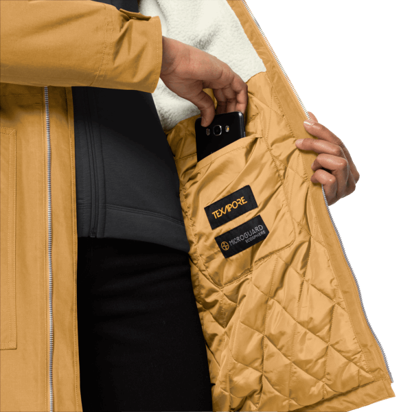 Rocky Point Parka Collecties Jack Wolfskin Amber Goud