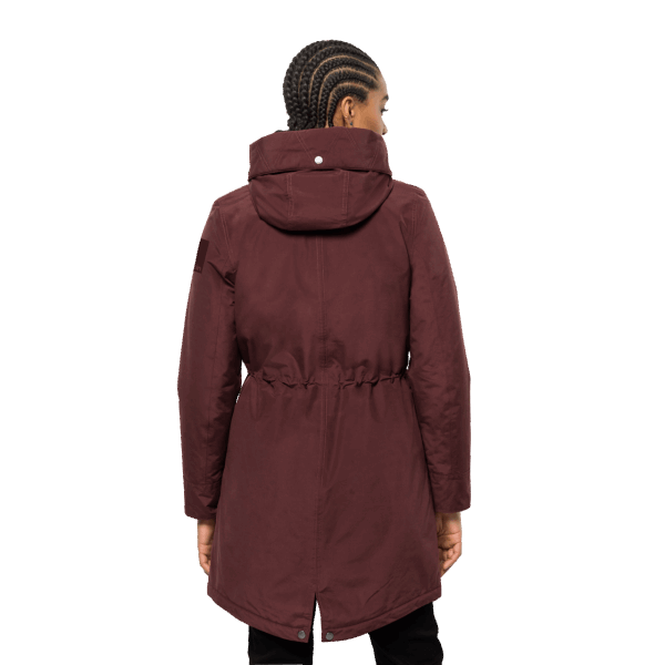 Jack Wolfskin Cordovan Red Origins Rocky Point Parka