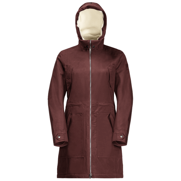 Jack Wolfskin Cordovan Red Origins Rocky Point Parka