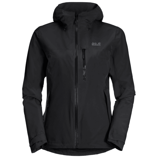 Jack Wolfskin Zwarte Dames Go Hike Jas Merk