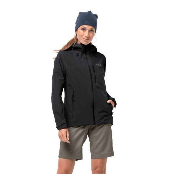 Jack Wolfskin Zwarte Dames Go Hike Jas Merk