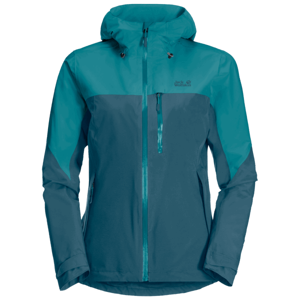 Jack Wolfskin Origineel Blauw Koraal Dames Wandeljack