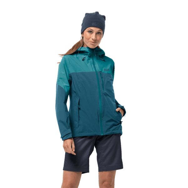 Jack Wolfskin Origineel Blauw Koraal Dames Wandeljack