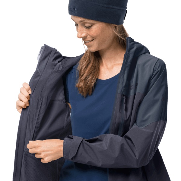 Jack Wolfskin Dames Go Hike Jas Grafiet Hot