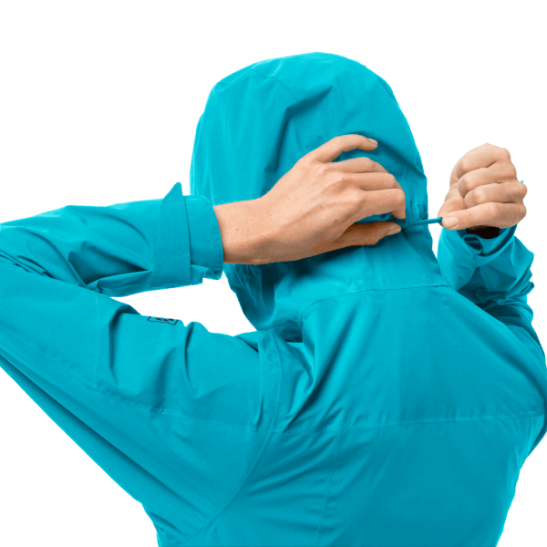Donker Aqua Jack Wolfskin Dames Wandeljack Mode