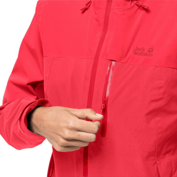 Tulp Rode Collectie Jack Wolfskin Wandeljack Voor Dames