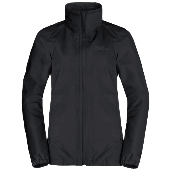 Zwarte Dames Jas Stormy Point 2l Jack Wolfskin Origin