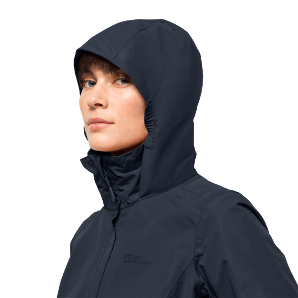 Night Blue Stormy Point 2l Dames Jas Origins Jack Wolfskin