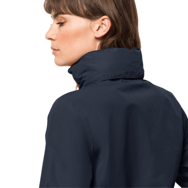 Night Blue Stormy Point 2l Dames Jas Origins Jack Wolfskin