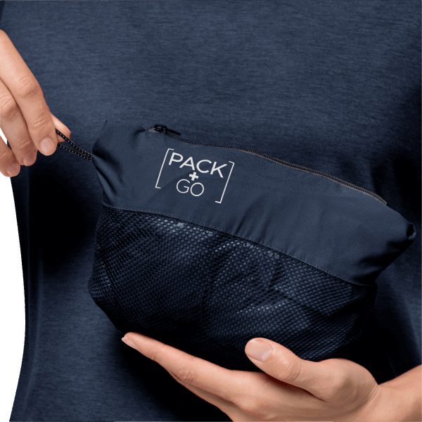 Brand Pack & Go Shell W Jack Wolfskin Nachtblauw