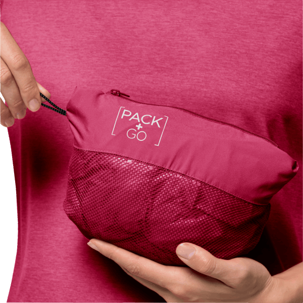 Originele Jack Wolfskin Cranberry Dames Pack & Go Shell
