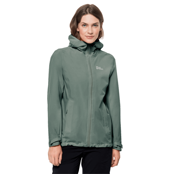 Hot Jack Wolfskin Pack & Go Shell W Hedge Groen