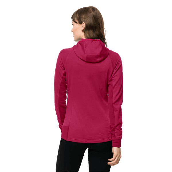 Dames Hydro Grid Fleece Cranberry Jack Wolfskin Collecties