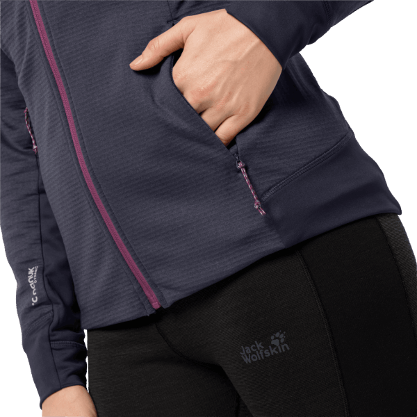 Jack Wolfskin Grafietmerken Hydrogrid-fleece Voor Dames
