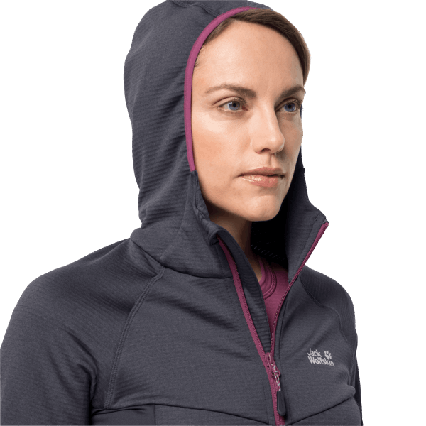 Jack Wolfskin Grafietmerken Hydrogrid-fleece Voor Dames