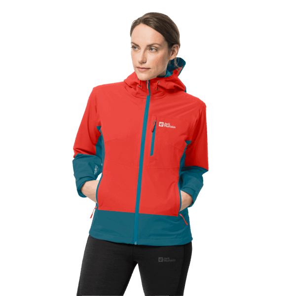 Jack Wolfskin Hot Dames Eagle Peak 2l Jas Grenadine
