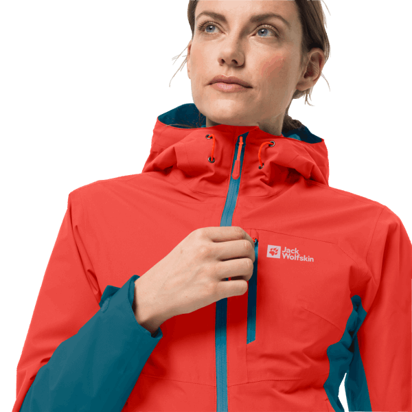 Jack Wolfskin Hot Dames Eagle Peak 2l Jas Grenadine