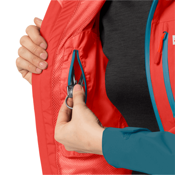 Jack Wolfskin Hot Dames Eagle Peak 2l Jas Grenadine