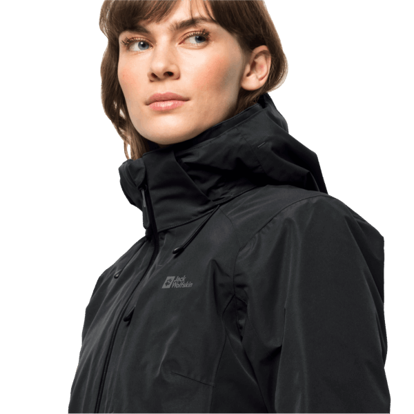 Zwarte Origine Jack Wolfskin Bergland 3in1 Damesjas