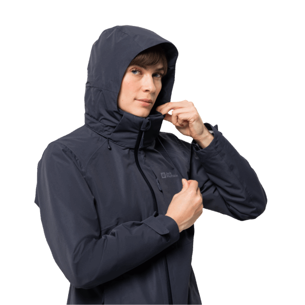 Grafiet Dames Bergland 3in1 Jack Jack Wolfskin Merk
