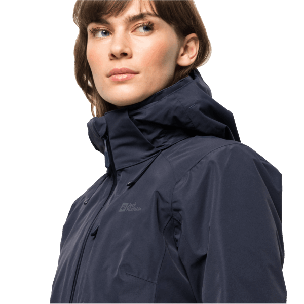 Grafiet Dames Bergland 3in1 Jack Jack Wolfskin Merk