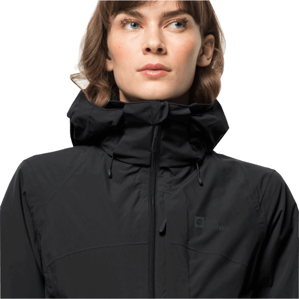 Zwarte Dames Feldberg 3in1 Jas Merken Jack Wolfskin