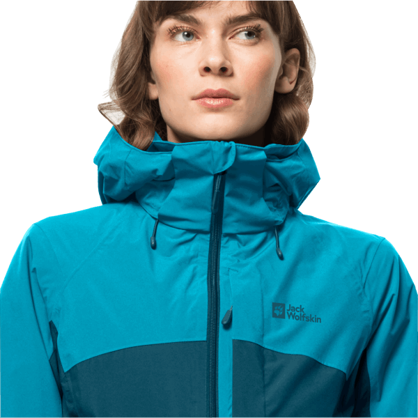 Originele Feldberg 3in1 Damesjas Jack Wolfskin Blue Coral