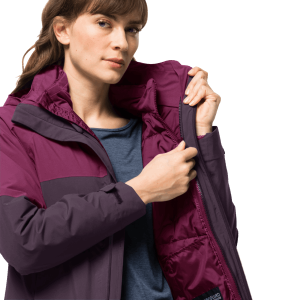 Hot Feldberg 3in1 Damesjack Grapevine Jack Wolfskin