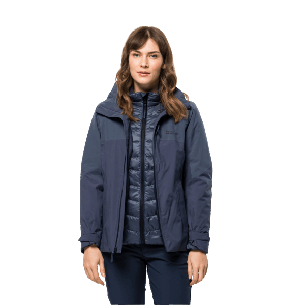 Beste Jack Wolfskin Grafiet Dames Feldberg 3in1 Jack