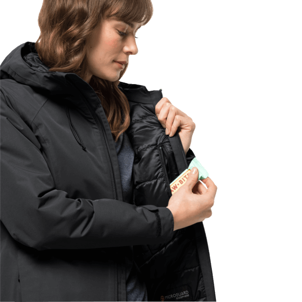 Nieuwe Jack Wolfskin Heidelstein Geïsoleerde Damesjas Zwart