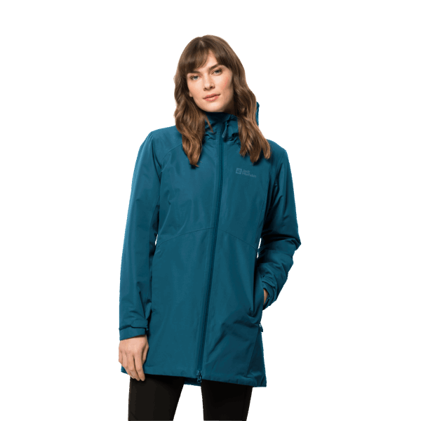 Collectie Blauwe Koraal Heidelstein Geïsoleerde Damesjas Jack Wolfskin